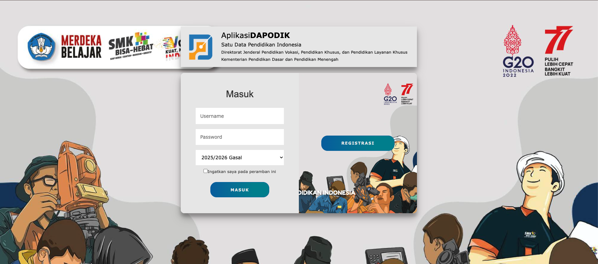 DAPODIK APP SMKN 1 BONDOWOSO